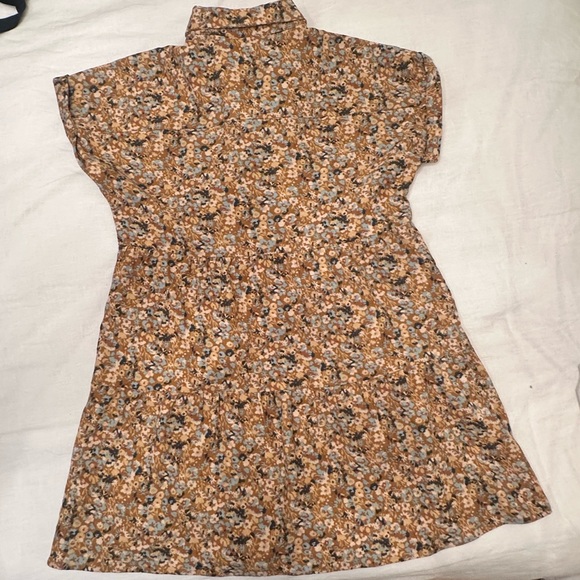 Wishlist Floral Corduroy Tiered Mini Dress Medium - Picture 4 of 4